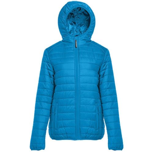 Doudoune Légère À Capuche - Femme - Pk763 - Bleu Sport