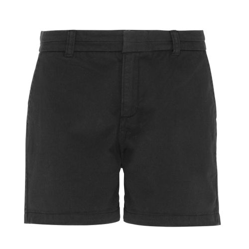 Short En Coton Pour Femme - Aq061 - Noir