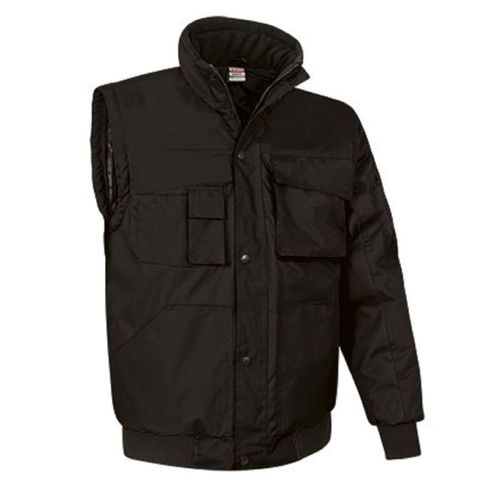 Blouson Hiver Homme Manches Amovibles Scoot - Noir