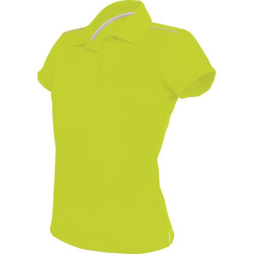 Polo Femme Sport - Pa481 - Vert Lime - Manches Courtes