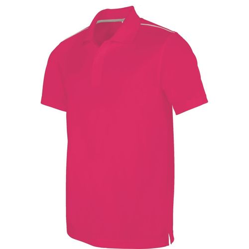 Polo Homme Sport - Pa480 - Rose Fuchsia - Manches Courtes