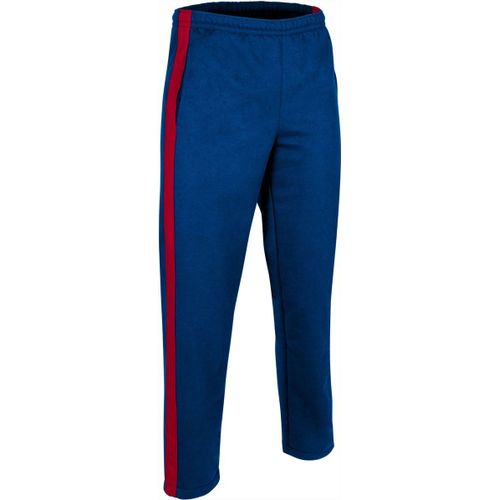 Pantalon Jogging Homme Avec Bande Contrastée - Park - Bleu Marine Et Rouge