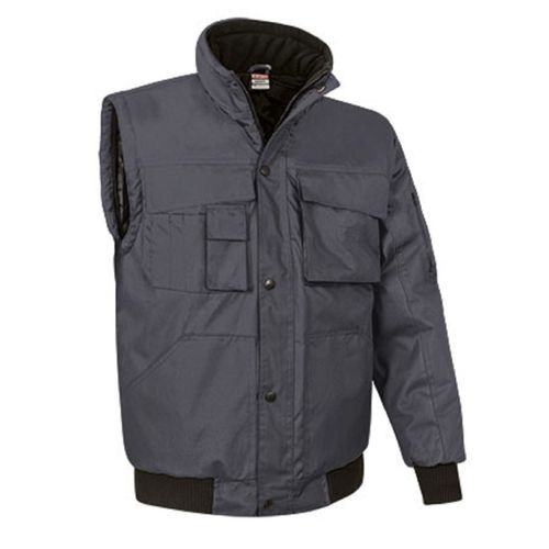 Blouson Hiver Homme Manches Amovibles Scoot - Gris