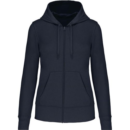 Sweat À Capuche Zippé Écoresponsable - Femme - K4031 - Bleu Marine