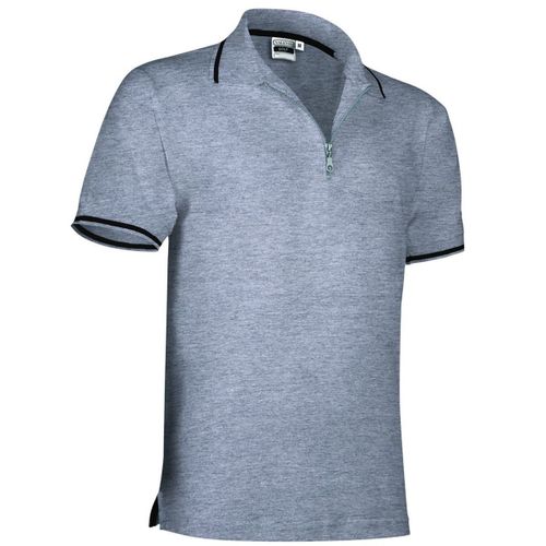 Polo Homme Zippé - Réf Golf - Gris Chiné