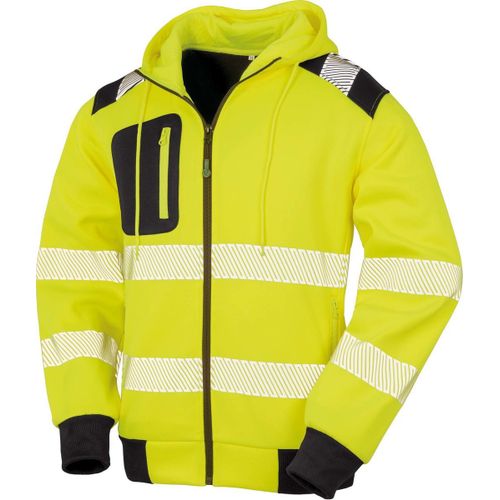 Sweat Zippé Haute Visibilité Sécurité Ecoresponsable - R503x - Jaune Fluo