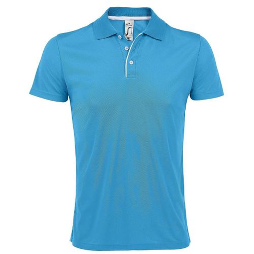 Polo Sport Performer - Homme - 01180 - Bleu Aqua