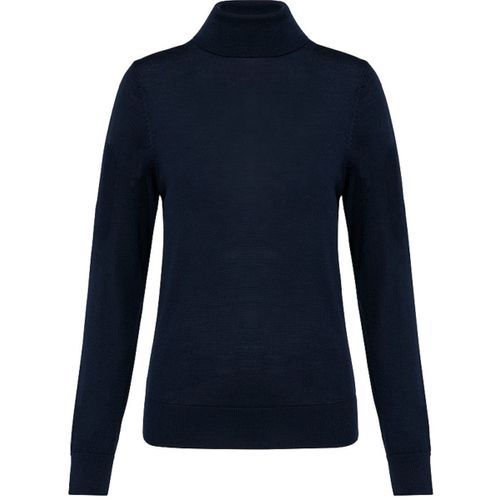Pull Mérinos Col Roulé - Femme - Pk913 - Bleu Marine