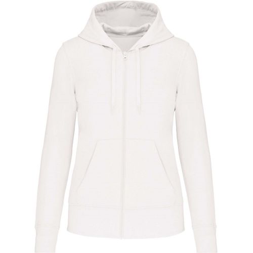 Sweat À Capuche Zippé Écoresponsable - Femme - K4031 - Blanc