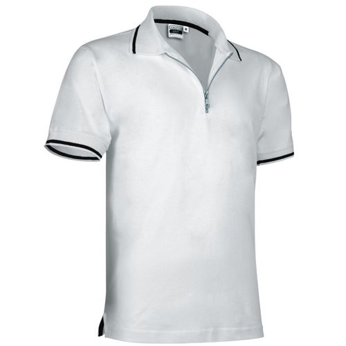 Polo Homme Zippé - Réf Golf - Blanc