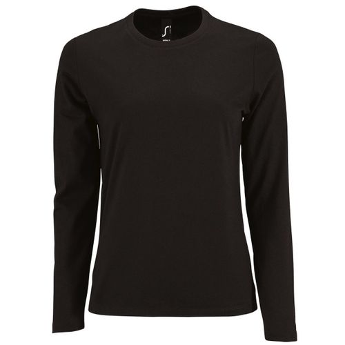 T-Shirt Manches Longues Pour Femme - 02075 - Noir