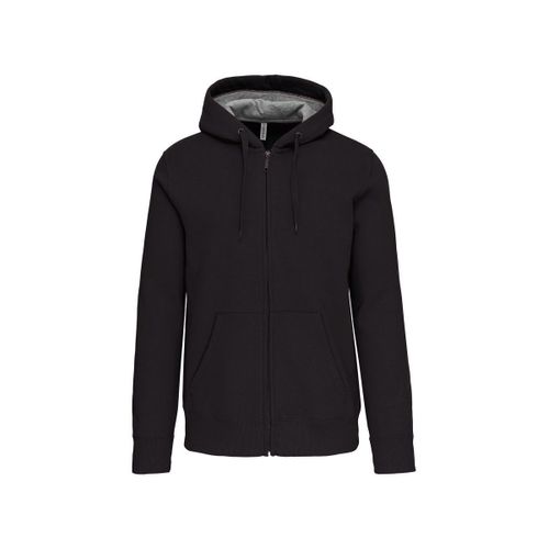Veste Zippée À Capuche - Homme - K444 - Gris Foncé
