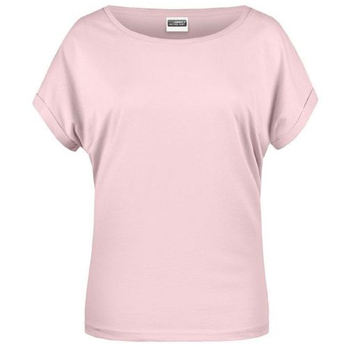 T-Shirt Bio Col Bateau - Femme - 8005 - Rose Pastel
