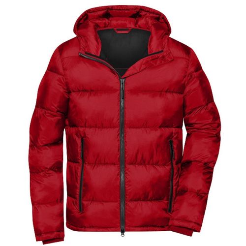 Doudoune Matelassée - Homme - Jn1168 - Rouge Et Noir