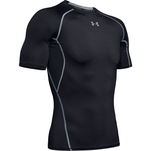 +++ Fds 081123 +++ T-Shirt Compression Running À Manches Courtes - Homme - Ua001 - Noir