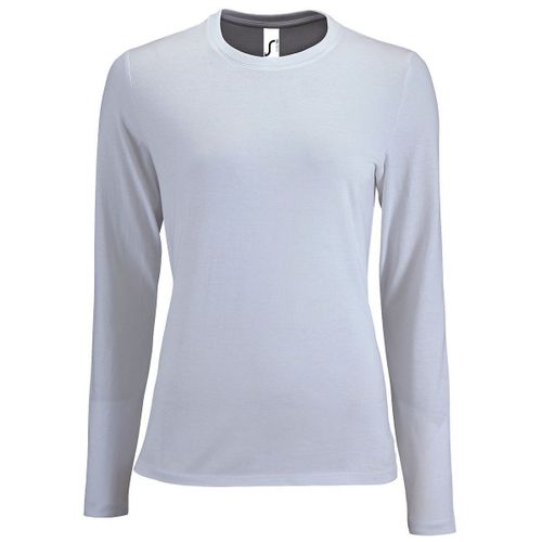 T-Shirt Manches Longues Pour Femme - 02075 - Blanc