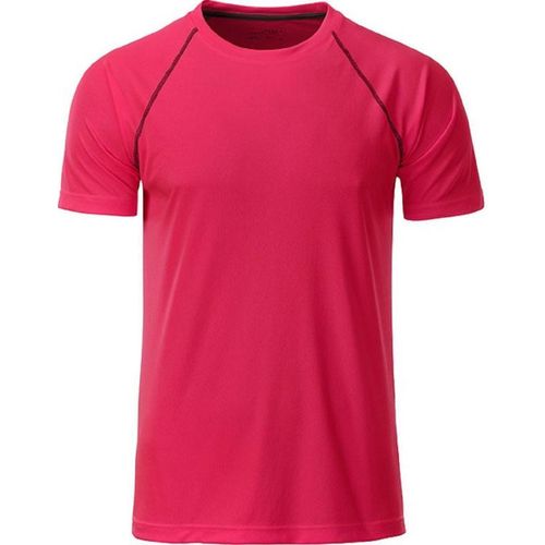 Maillot Running Respirant - Homme - Jn496 - Rose Vif