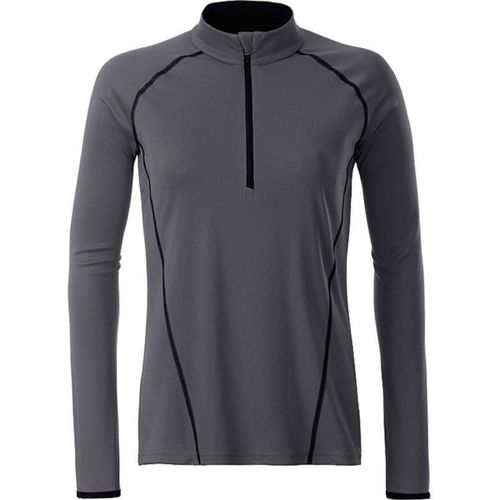 Maillot Running Respirant Manches Longues - Femme - Jn497 - Gris Titane
