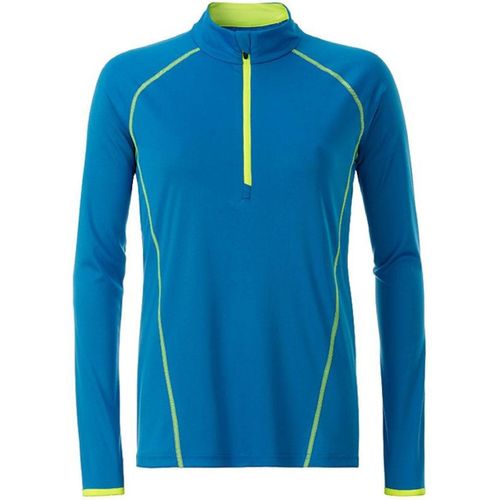 Maillot Running Respirant Manches Longues - Femme - Jn497 - Bleu Vif
