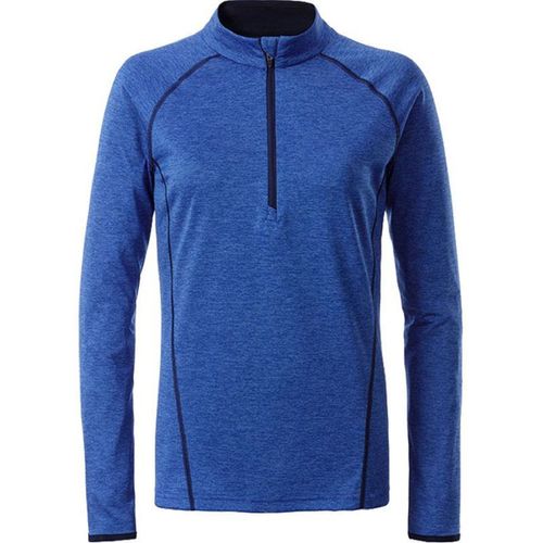 Maillot Running Respirant Manches Longues - Femme - Jn497 - Bleu Mélange