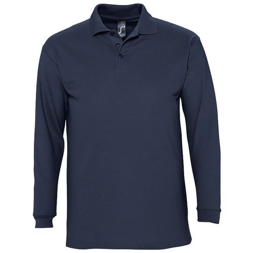 Polo Manches Longues - Homme - 11353 - Bleu Marine