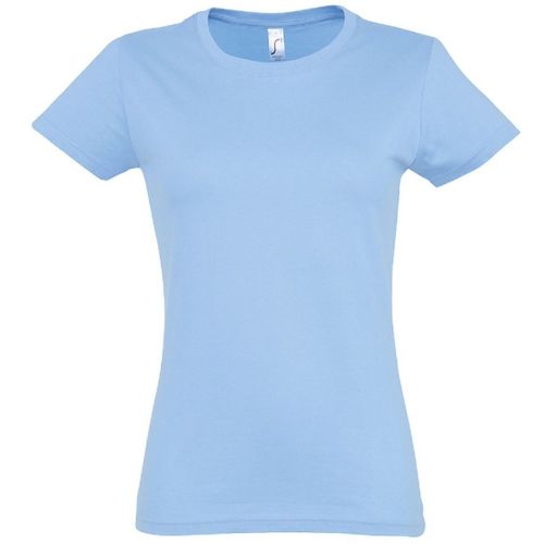 T-Shirt Manches Courtes - Femme - 11502 - Bleu Ciel