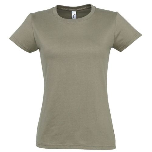 T-Shirt Manches Courtes - Femme - 11502 - Vert Kaki Clair