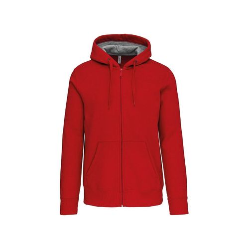 Veste Zippée À Capuche - Homme - K444 - Rouge