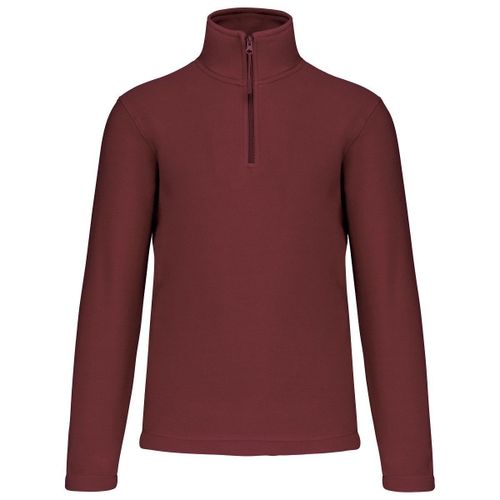 Sweat Micropolaire Zippé - Homme - K912 - Rouge Vin