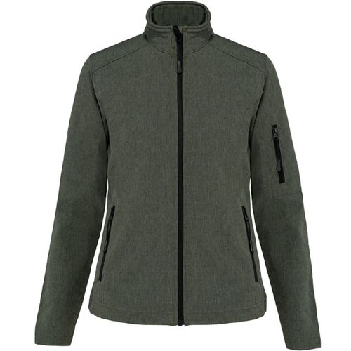 Veste Softshell 3 Couches - Femme - K400 - Vert Kaki Chiné