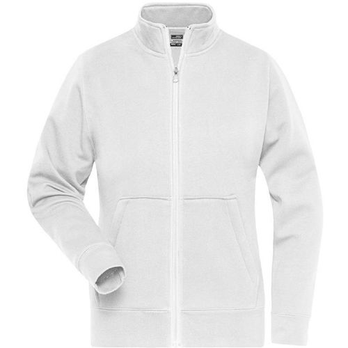 Veste Sweat Zippée Workwear - Femme - Jn1809 - Blanc