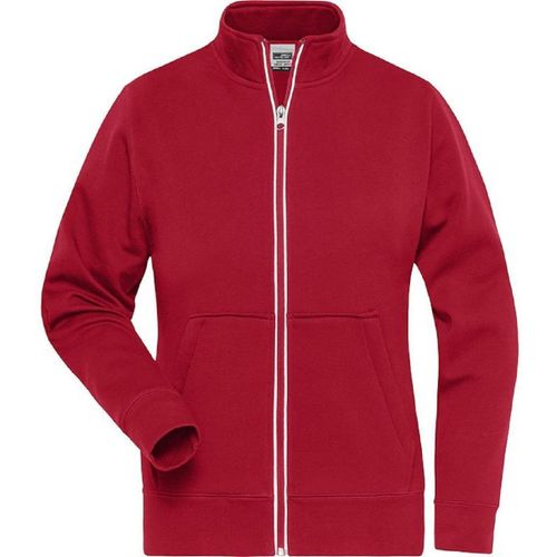 Veste Sweat Zippée Workwear - Femme - Jn1809 - Rouge