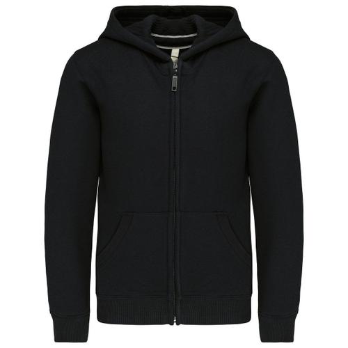 Sweat À Capuche Zip Intégral - Enfant - Ados - K455 - Noir