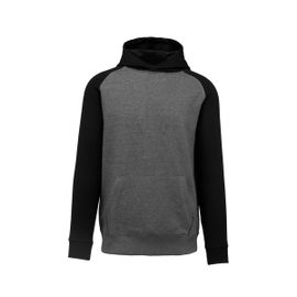 Sweat À Capuche Bicolore Enfant - Ado - Pa370 - Noir Et Gris