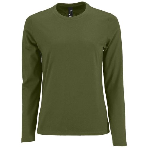 T-Shirt Manches Longues Pour Femme - 02075 - Vert Kaki