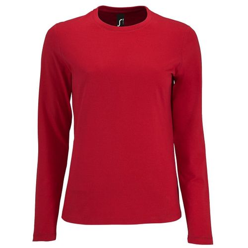 T-Shirt Manches Longues Pour Femme - 02075 - Rouge