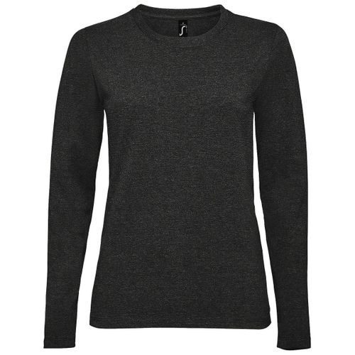 T-Shirt Manches Longues Pour Femme - 02075 - Gris Anthracite