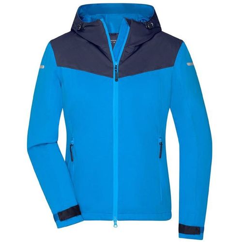 Veste 4 Saisons Softshell - Femme - Jn1179 - Bleu Vif Et Marine