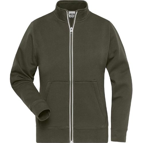 Veste Sweat Zippée Workwear - Femme - Jn1809 - Vert Olive