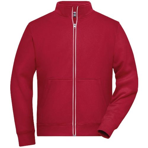 Veste Sweat Zippée Workwear - Homme - Jn1810 - Rouge