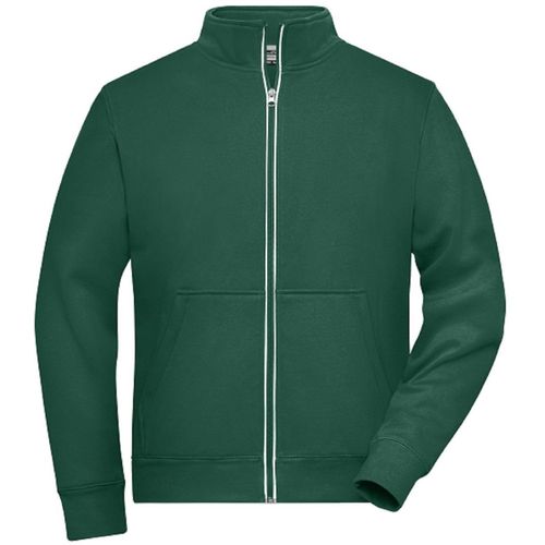 Veste Sweat Zippée Workwear - Homme - Jn1810 - Vert Foncé