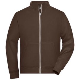 Veste Sweat Zippée Workwear - Homme - Jn1810 - Marron