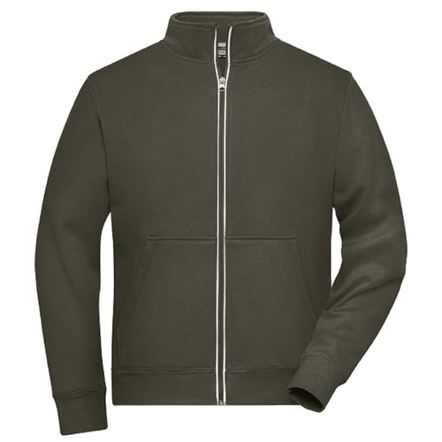 Veste Sweat Zippée Workwear - Homme - Jn1810 - Vert Olive
