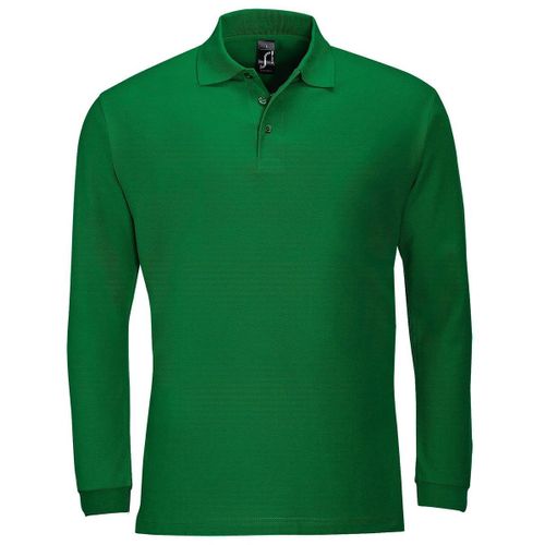 Polo Manches Longues - Homme - 11353 - Vert Prairie
