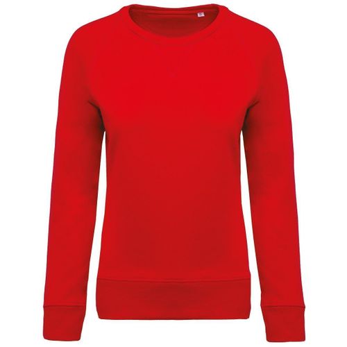 Sweat Shirt Coton Bio - Femme - K481 - Rouge