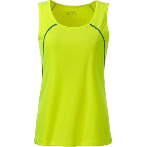 Débardeur Running Respirant - Femme - Jn493 - Jaune Et Bleu Vif