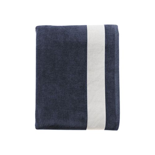 Drap De Plage Ou Drap De Bain - 89006 - Bleu Marine - Coton Velours