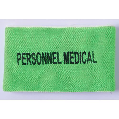 Brassard Élastique Foot Sports Collectifs - Personnel Medical - Vert - Pa677