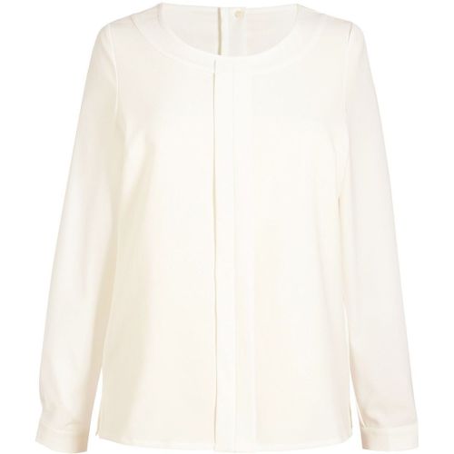 Blouse Crêpe De Chine Riola - Femme - Bt2264 - Blanc Cassé