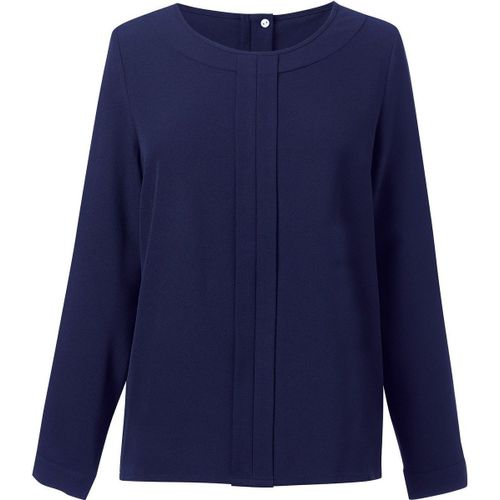 Blouse Crêpe De Chine Riola - Femme - Bt2279 - Bleu Marine